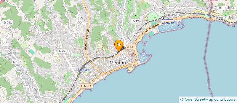 localisation de l'entreprise LES ORANGERS à MENTON