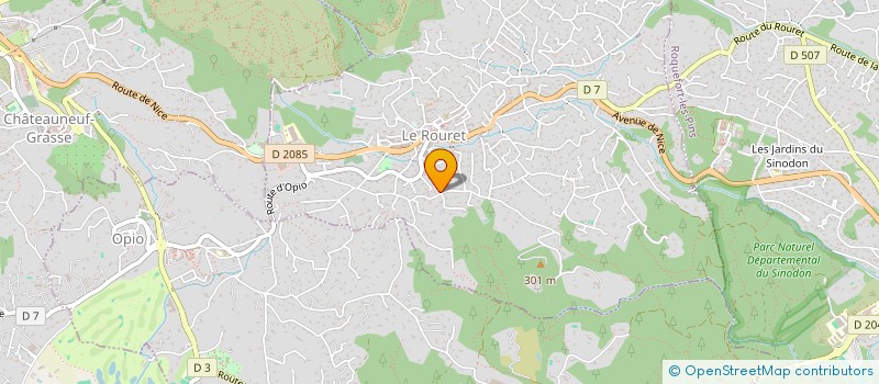 localisation de l'entreprise LES ORANGERS  LE ROURET