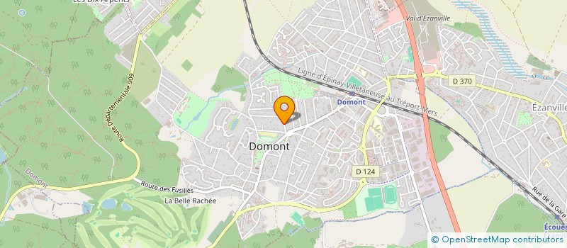 localisation de l'entreprise LES ORANGERS  DOMONT