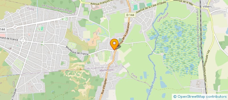 localisation de l'entreprise LES ORANGERS  CUCQ