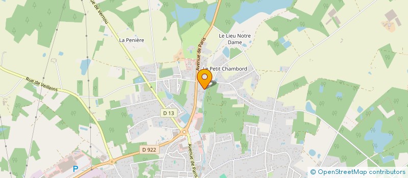 localisation de l'entreprise LES ORANGERS  ROMORANTIN-LANTHENAY