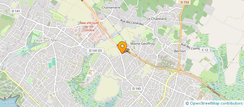 localisation de l'entreprise LES ORANGERS  ROYAN