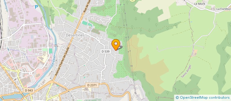 localisation de l'entreprise LES ORANGERS  DESERTINES