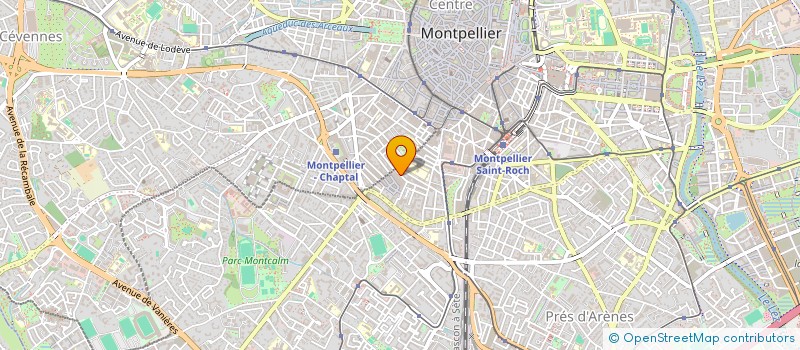 localisation de l'entreprise LES ORCHIDEES à MONTPELLIER