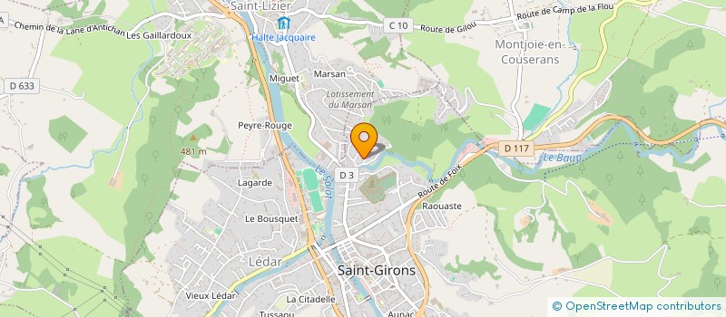 localisation de l'entreprise LES ORCHIDEES à SAINT-GIRONS