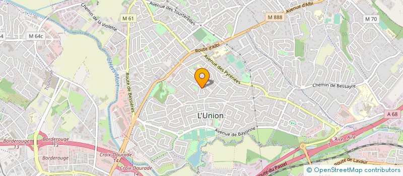 localisation de l'entreprise LES ORCHIDEES à L'UNION