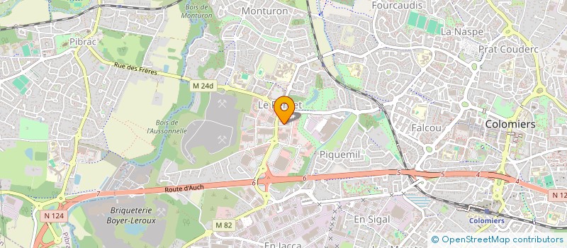 localisation de l'entreprise LES ORCHIDEES à COLOMIERS