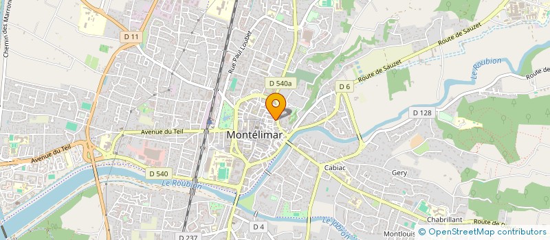 localisation de l'entreprise LES ORCHIDEES à MONTELIMAR