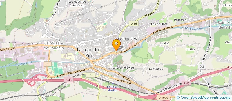 localisation de l'entreprise LES ORCHIDEES  SAINT-CLAIR-DE-LA-TOUR