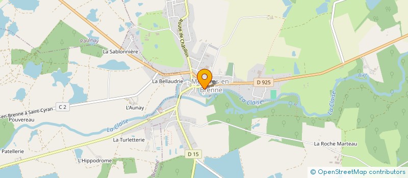 localisation de l'entreprise LES ORCHIDEES à MEZIERES-EN-BRENNE