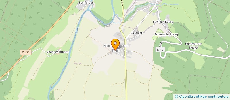 localisation de l'entreprise LES ORCHIDEES  MONTIGNY-SUR-L'AIN