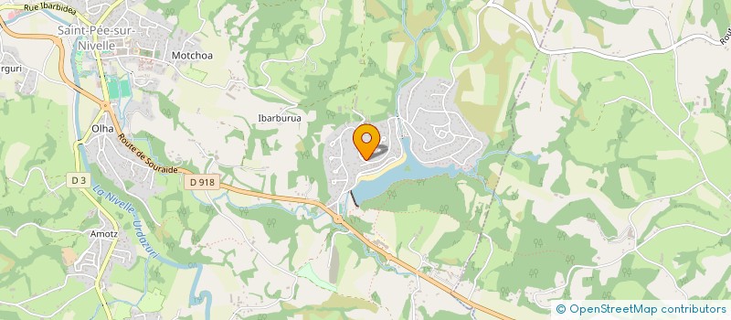 localisation de l'entreprise LES ORCHIDEES  SAINT-PEE-SUR-NIVELLE