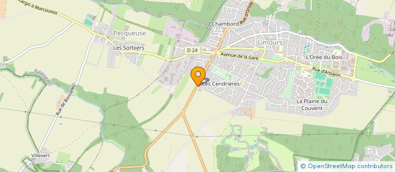 localisation de l'entreprise LES ORCHIDEES  LIMOURS