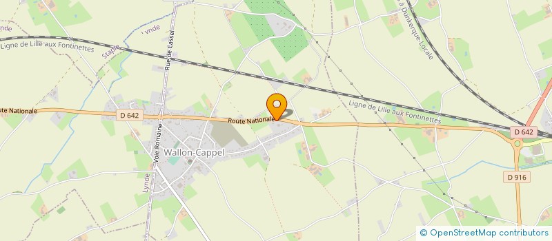 localisation de l'entreprise LES ORCHIDEES à WALLON-CAPPEL
