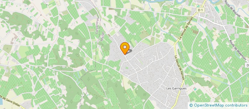 localisation de l'entreprise LES ORCHIDEES  MAZAN