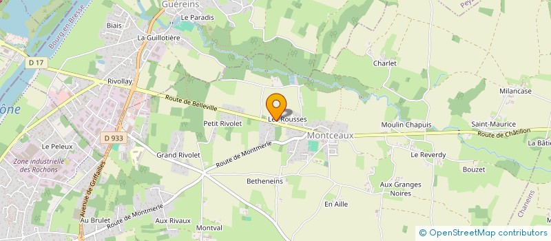 localisation de l'entreprise LES ORCHIDEES BLANCHES  MONTCEAUX