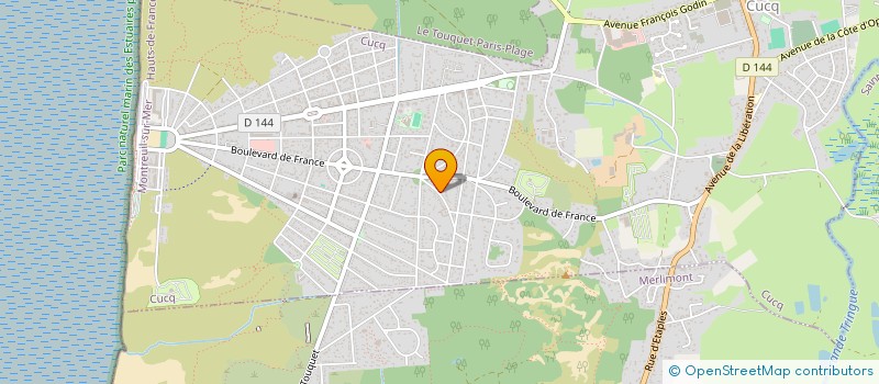 localisation de l'entreprise LES ORCHIDEES DE NORMANDIE  CUCQ