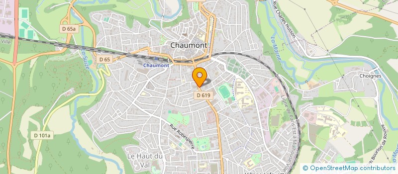 localisation de l'entreprise LES ORCHIDEES JFP à CHAUMONT