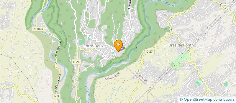 localisation de l'entreprise LES ORCHIDOPHILES DU SUD  ENTRE-DEUX