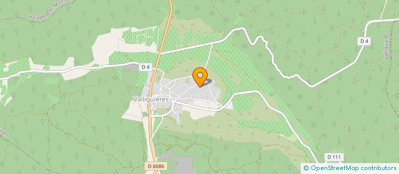 localisation de l'entreprise LES OREILLES D'ARTHUR  VALLIGUIERES