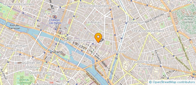 localisation de l'entreprise LES ORFEVES DE SEVIGNE à PARIS