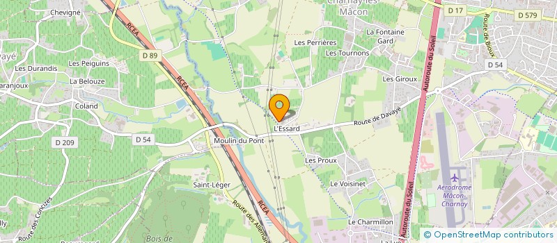 localisation de l'entreprise LES ORFEVRES DU VIN à CHARNAY-LES-MACON