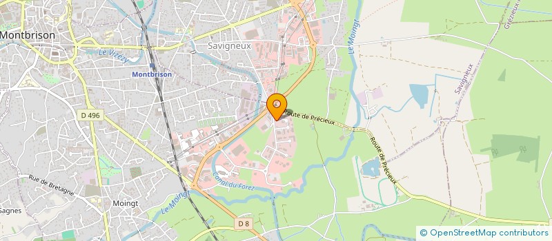 localisation de l'entreprise LES ORGUES à MONTBRISON