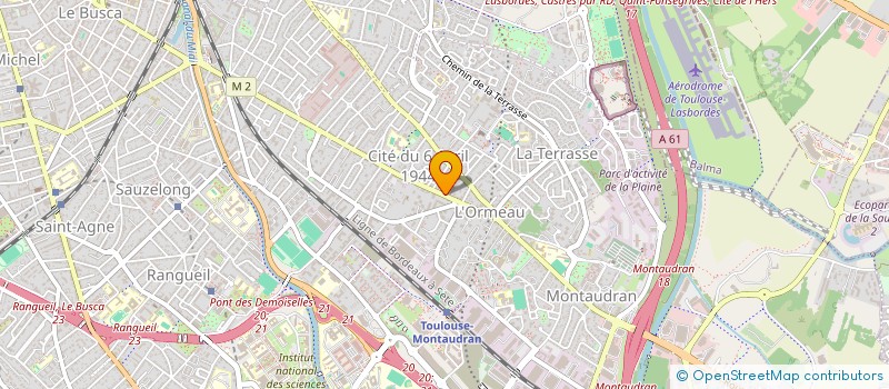 localisation de l'entreprise LES ORGUES ANISEES à TOULOUSE