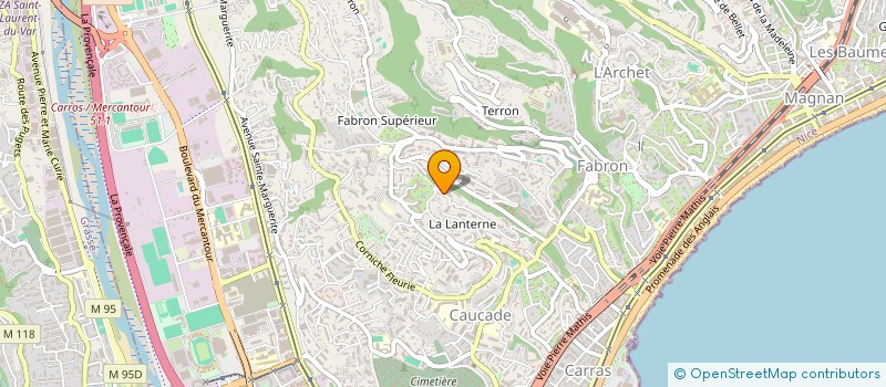 localisation de l'entreprise LES ORIENTALISTES à NICE