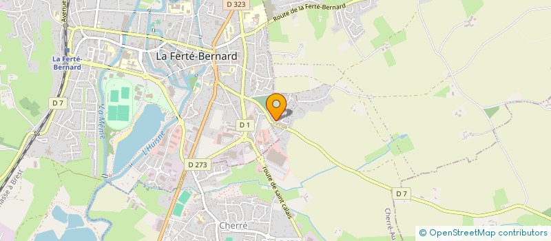 localisation de l'entreprise LES ORKADRES  LA FERTE-BERNARD