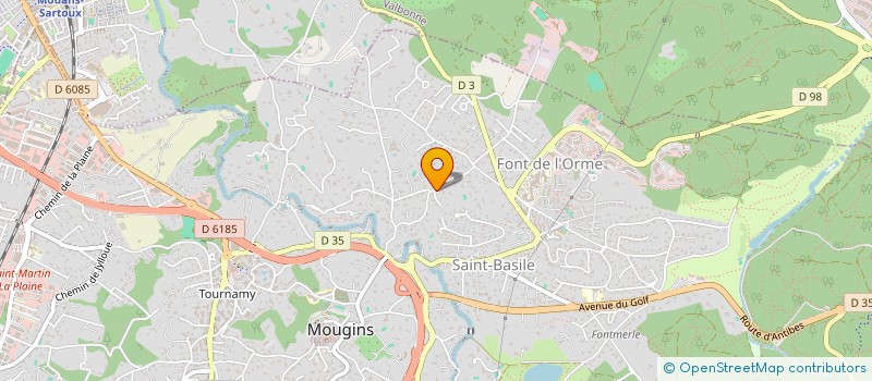 localisation de l'entreprise LES ORMEAUX à MOUGINS