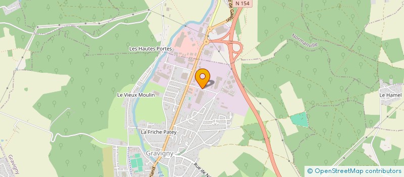 localisation de l'entreprise LES ORMEAUX à GRAVIGNY