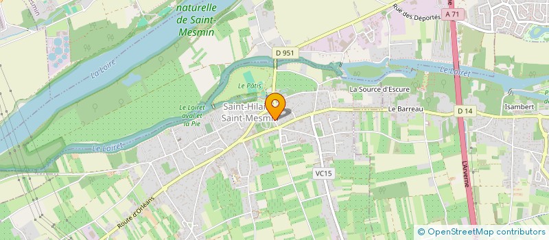 localisation de l'entreprise LES ORMEAUX à SAINT-HILAIRE-SAINT-MESMIN