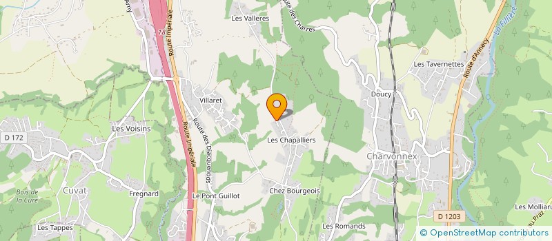 localisation de l'entreprise LES ORMEAUX  FILLIERE