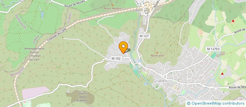 localisation de l'entreprise LES ORMEAUX  GRABELS