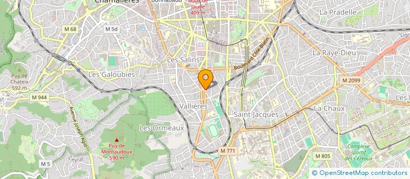 localisation de l'entreprise LES ORMEAUX  CLERMONT-FERRAND