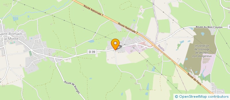 localisation de l'entreprise LES ORMES  LE COTEAU