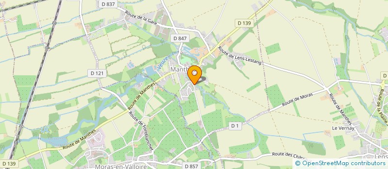 localisation de l'entreprise LES ORMES  MANTHES