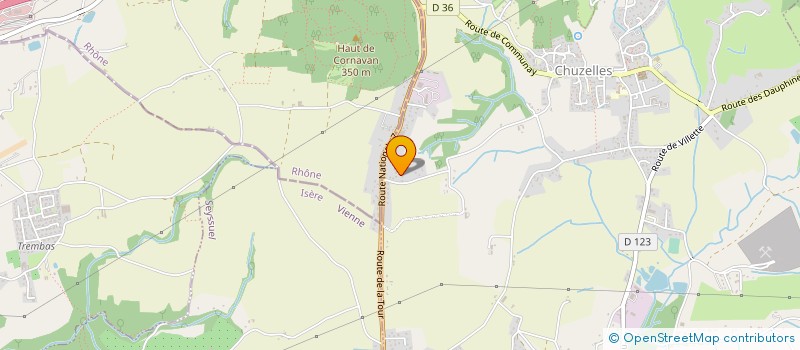 localisation de l'entreprise LES ORRES  CHUZELLES