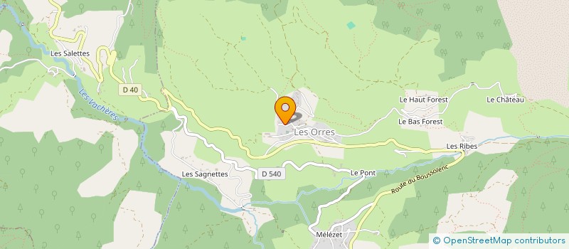 localisation de l'entreprise LES ORRES GRAVITY ACADEMY  LES ORRES