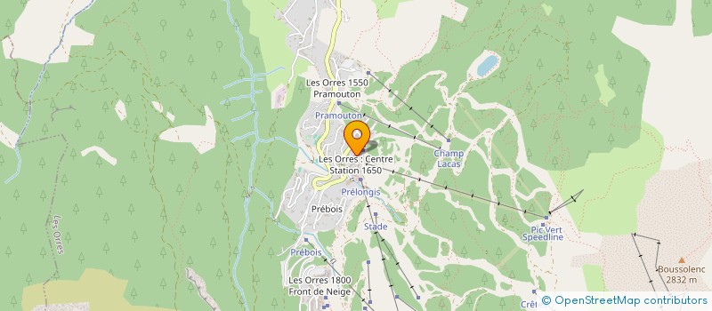 localisation de l'entreprise LES ORRES SPORTS à LES ORRES