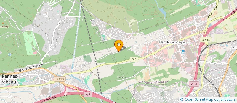 localisation de l'entreprise LES ORRIES à LES PENNES-MIRABEAU