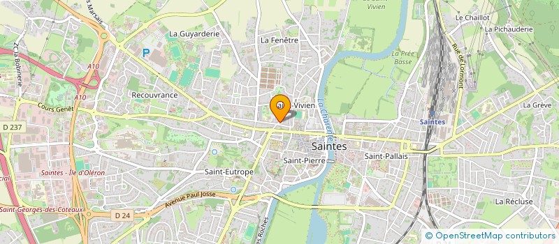 localisation de l'entreprise LES ORTAUDS  SAINTES