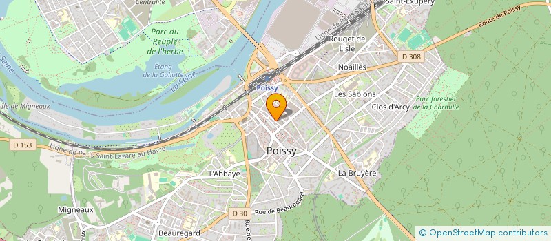 localisation de l'entreprise LES ORTHODONTISTES ASSOCIES  POISSY