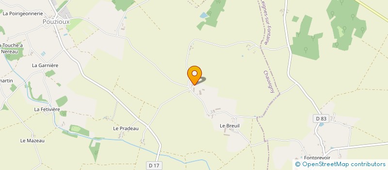 localisation de l'entreprise LES ORTHOS LA VARENNE  LEIGNES-SUR-FONTAINE