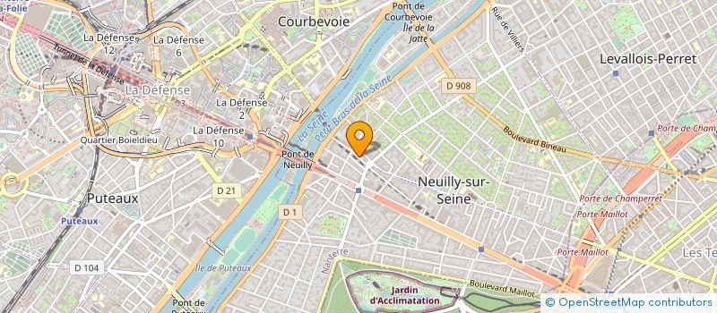localisation de l'entreprise LES ORTOLANS à NEUILLY-SUR-SEINE