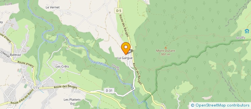 localisation de l'entreprise LES OSSATURES SAVOYARDES  GRUFFY