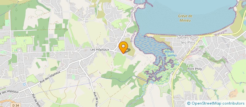 localisation de l'entreprise LES OTARIES D ERQUY  ERQUY