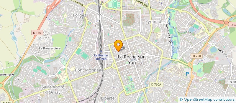 localisation de l'entreprise LES OUBLIES  LA ROCHE-SUR-YON