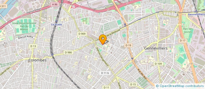 localisation de l'entreprise LES OUBLIES  ASNIERES-SUR-SEINE